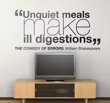 Vinil decorativo Shakespear Comédia dos Erros - TenStickers