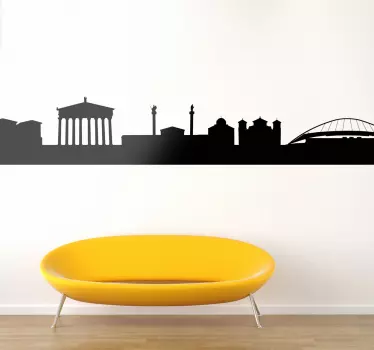 Vinil decorativo silhueta Atenas, Grécia - TenStickers