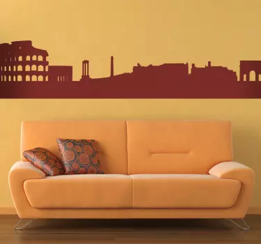 Vinil decorativo silhueta Roma, Itália - TenStickers