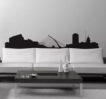 Vinil decorativo skyline Dublín - TenStickers