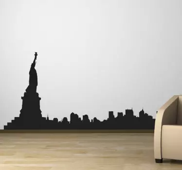 Vinil decorativo skyline New York - TenStickers
