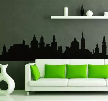 vinil decorativo skyline salzburg - TenStickers