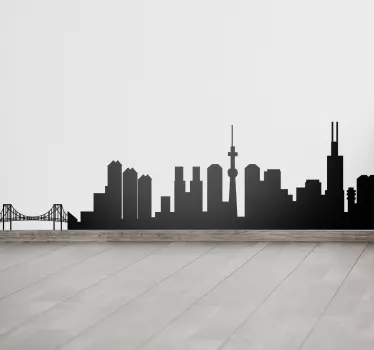 Vinil decorativo skyline Tokyo - TenStickers
