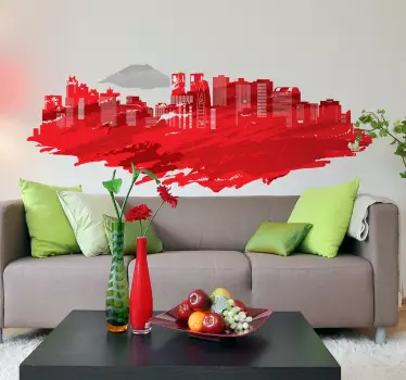 Vinil decorativo skyline Tóquio - TenStickers