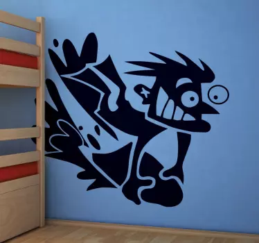 Vinil decorativo surfista enlouquecido - TenStickers