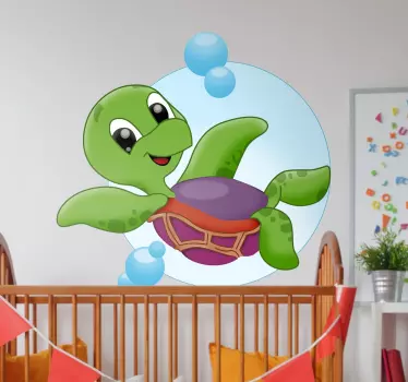 Vinil decorativo tartaruga bebé - TenStickers
