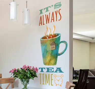 Vinil decorativo tea time - TenStickers