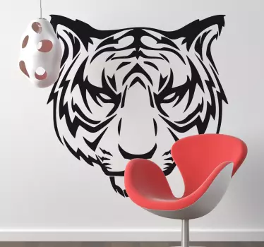 Vinil decorativo tigre furioso - TenStickers