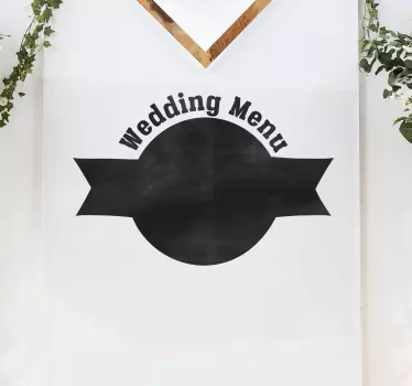Vinil decorativo wedding menu - TenStickers