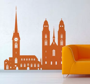 Vinil decorativo Zurique - TenStickers