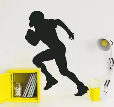 Vinil desporto Jogador de futebol americano - TenStickers