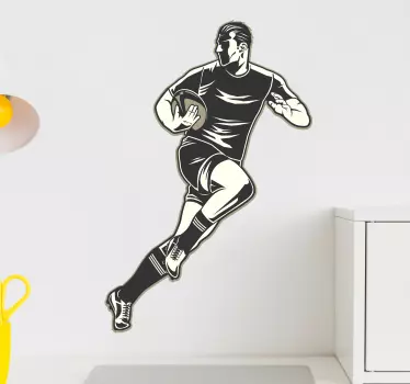 Vinil desporto Jogador de rugby - TenStickers