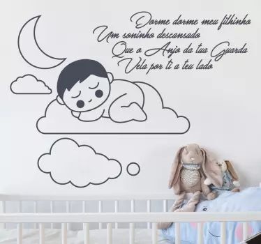 Vinil dorme meu filhinho - TenStickers