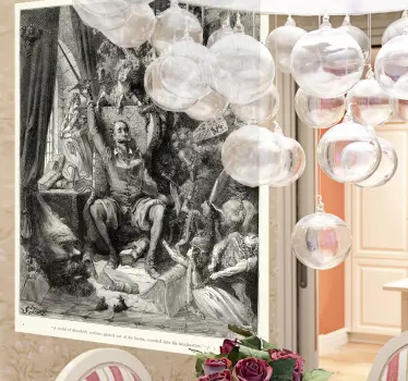 Autocolantes de banners Dom quixote de Gustave Doré - TenStickers