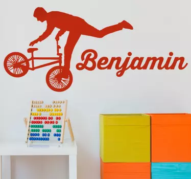 Vinil Freestyle bike personalizavel - TenStickers