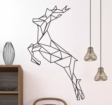 Vinil geométrico rena - TenStickers