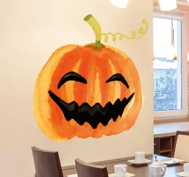 Vinil Halloween Abóbora sorrir - TenStickers