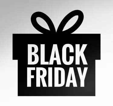 Vinil ícone caixa Black Friday - TenStickers