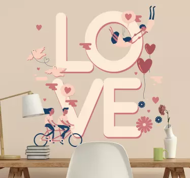 Vinil ilustração LOVE - TenStickers