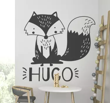 Vinil infantil personalizable zorro - TenStickers