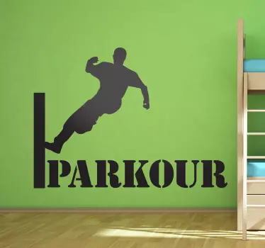 Vinil juvenil salto parkour - TenStickers