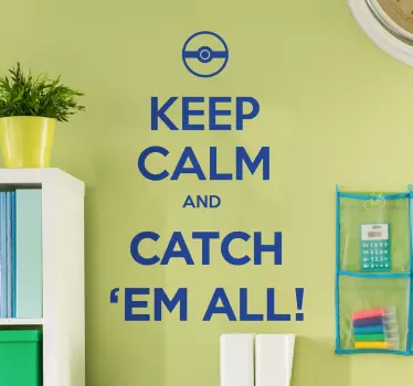 Vinil Keep calm Pokémon Go - TenStickers