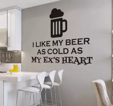 Vinil like my beer - TenStickers