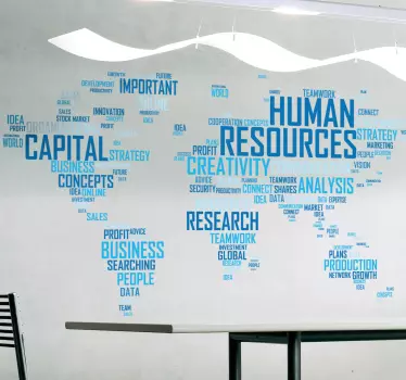 Autocolantes para Empresas  Mapa recursos humanos - TenStickers