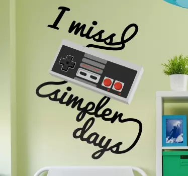 Vinil Nostalgia dos dias simples - TenStickers