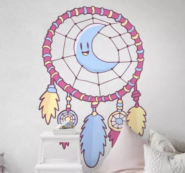 Vinil objeto Apanhador de sonhos com lua azul - TenStickers