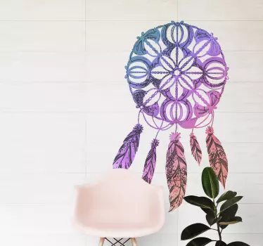 Vinil objeto Apanhador de sonhos em aquarela - TenStickers
