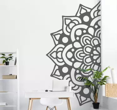 Vinil originais Meia mandala - TenStickers