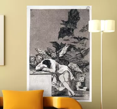 Autocolantes decorativos de arte O Sono da Razão produz montros - TenStickers