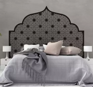 Autocolante cabeceira arabe geometrico monocolor - TenStickers