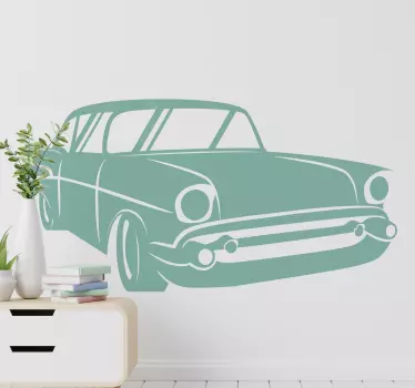 Vinil para carros Carro retrô - TenStickers