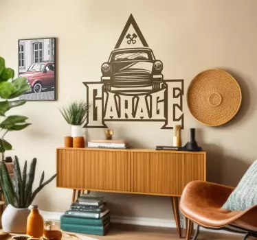 Autocolantes para carros garagem Vintage - TenStickers
