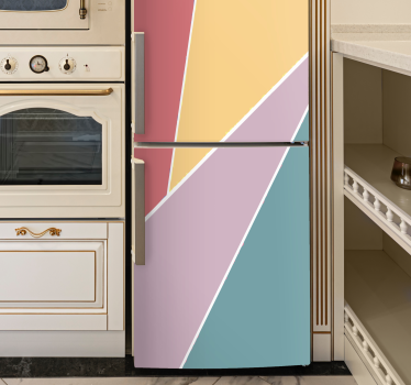 Vinil para frigorífico Bloco de cor pastel - TenStickers