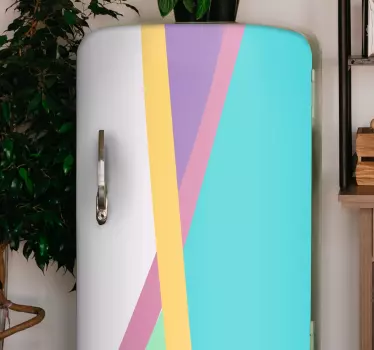 Vinil para frigorífico Blocos coloridos de cor de fundo - TenStickers