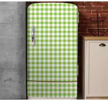 Vinil para frigorífico produtoxadrez verde - TenStickers