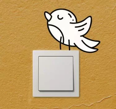 Vinil  para interruptor Pássaro para mudar - TenStickers