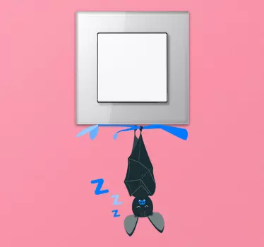 Vinil  para interruptor Texto desligado do morcego - TenStickers