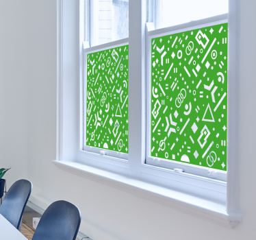 Vinil para janela geométrico - TenStickers