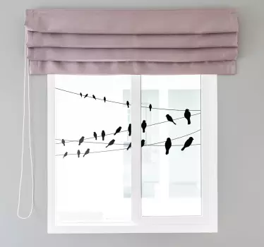 Vinil para janelas com pássaros - TenStickers