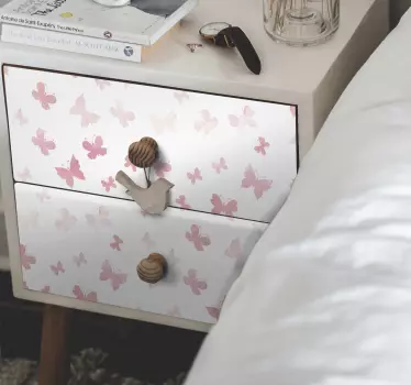 Vinil para móveis Borboletas rosa - TenStickers