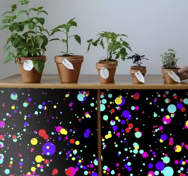 Vinil para móveis Cores explosões de kallax - TenStickers