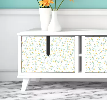 Vinil para móveis Flores amarelas - TenStickers