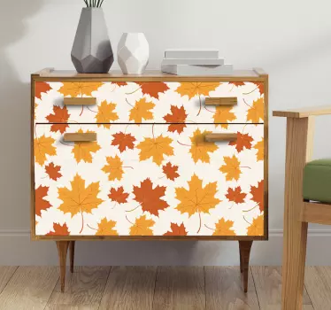 Vinil para móveis Folhas de outono - TenStickers