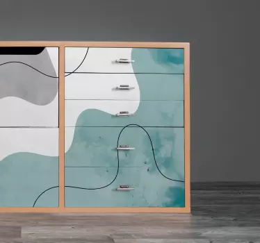 Vinil para móveis Formas de aquarela - TenStickers