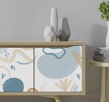 Vinil para móveis Formas de cor - TenStickers