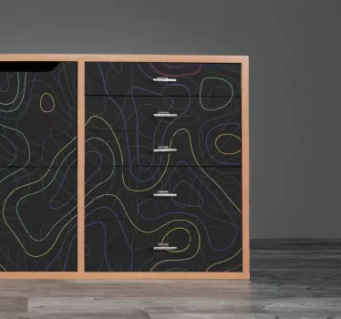 Vinil para móveis Formas multicoloridas - TenStickers
